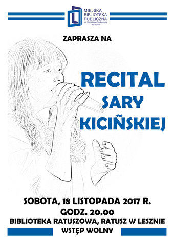 Recital Sary Kicińskiej