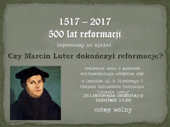 500 lat Reformacji