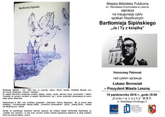 Ja i Ty z książką - spotkanie z dr B.Sipińskim połączone z prezentacją jego najnowszej książki