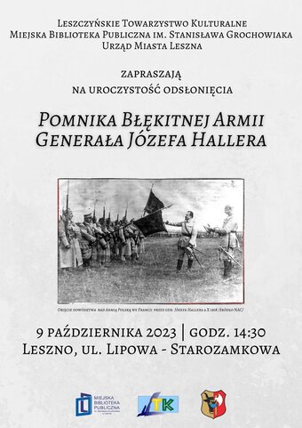 Sesja historyczna i odsłonięcie Pomnika Błękitnej Armii Generała Józefa Hallera