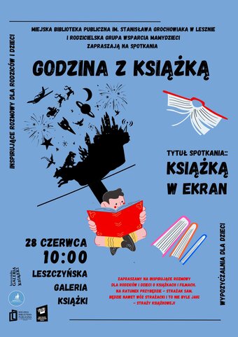 Godzina z książką:  Książką w ekran!