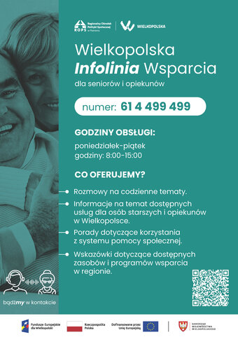 Wielkopolska Infolinia Wsparcia dla seniorów i opiekunów już działa!