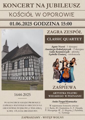 Jubileuszowy koncert w Oporowie – z „Perłą Oporowa” w tle!