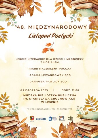 48. Międzynarodowy Listopad Poetycki - lekcje literackie