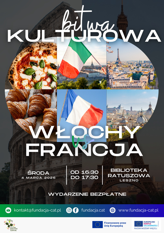 Wieczorek kulturowy: Włochy vs Francja