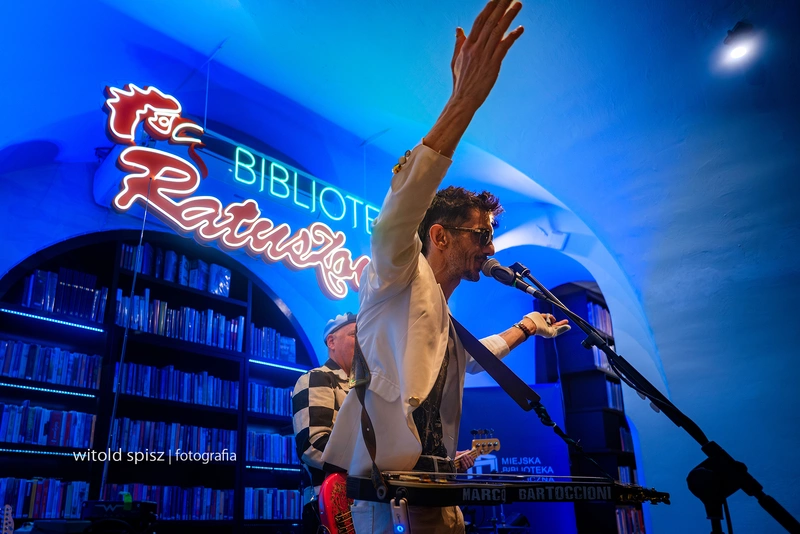 Wieczór pełen gitar i pasji - w Bibliotece Ratuszowej zabrzmiał Marco Bartoccioni Band