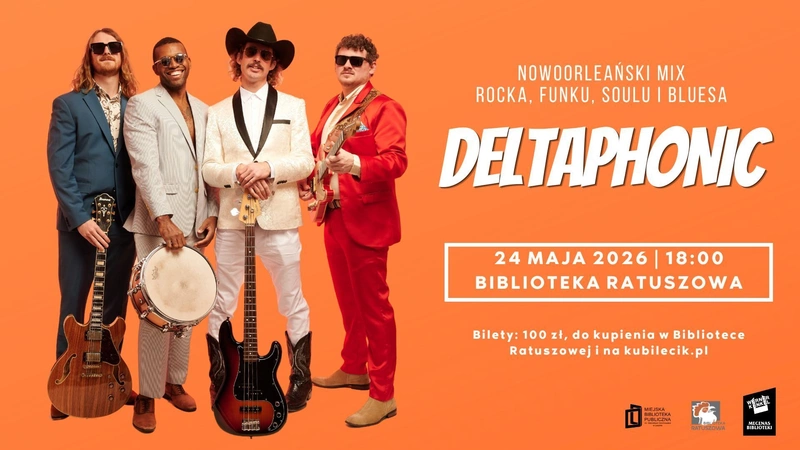 Nowoorleański kwartet Deltaphonic w Bibliotece Ratuszowej!