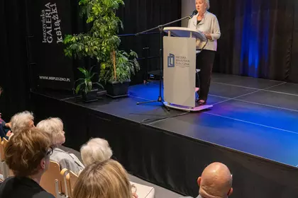 Wystąpienie podczas obchodów 80-lecia biblioteki