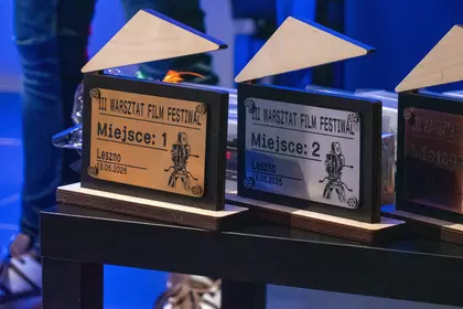 Nagrody przygotowane dla laureatów III Warsztat Film Festiwalu.