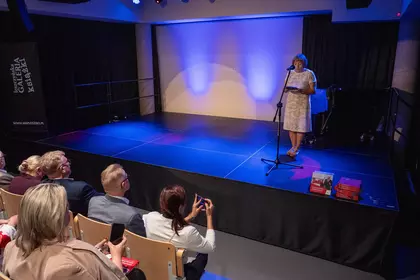 Wystąpienie podczas spotkania poprzedzającego projekcję filmu.