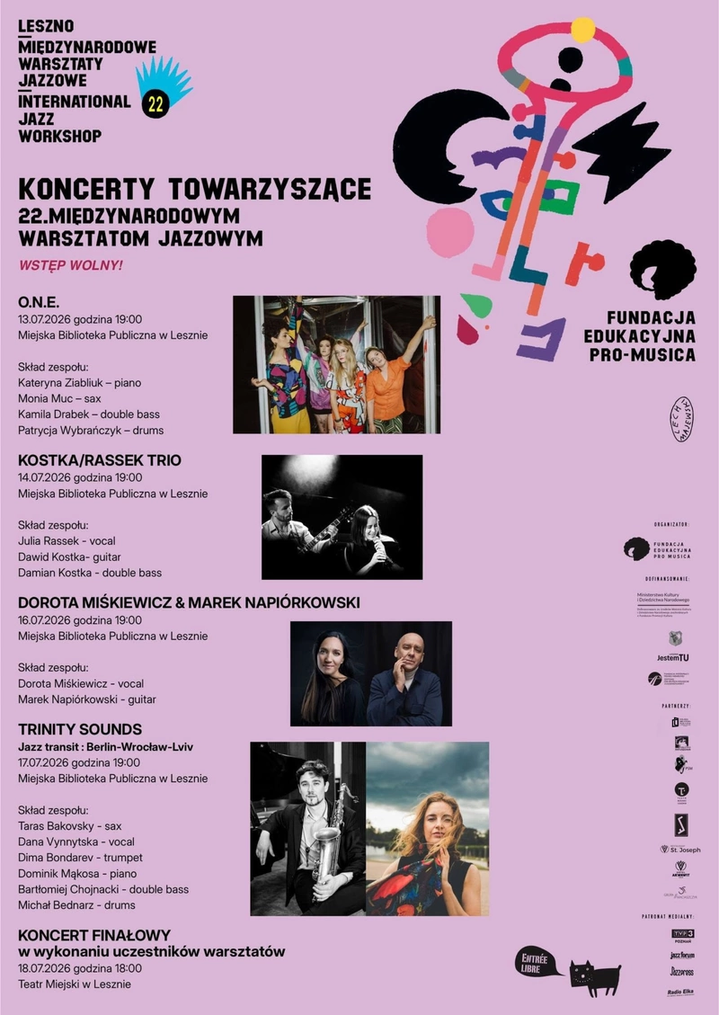 Koncert O.N.E. - Jazzowe lato w bibliotece 