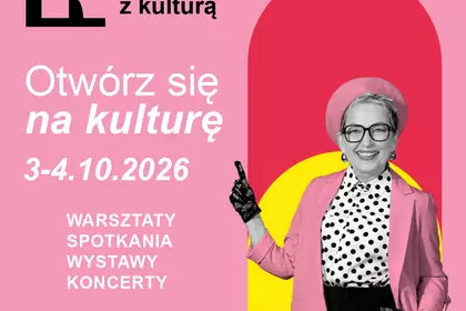 Grafika promująca Weekend Seniora z Kulturą.