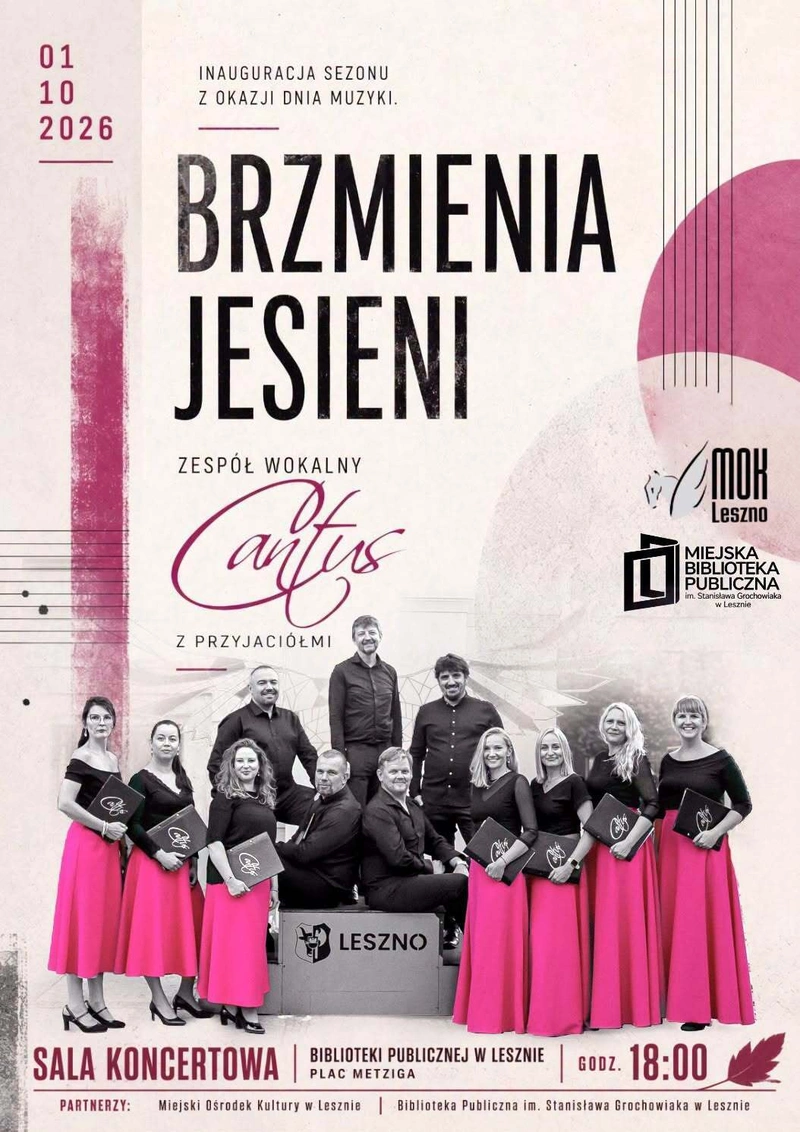 „Brzmienia jesieni” - koncert Zespołu Wokalnego Cantus