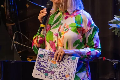 Organizatorka zapowiada koncert.