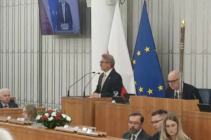 Sala senacka podczas odczytu uchwały.