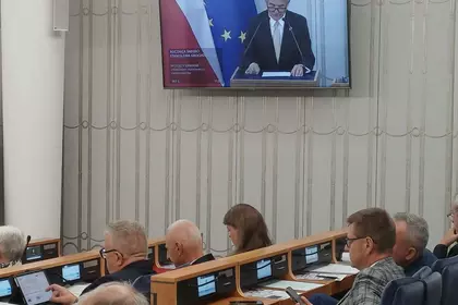Sala senacka podczas odczytu uchwały.