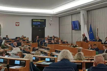 Sala senacka podczas odczytu uchwały.