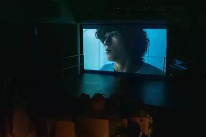 Projekcja filmu podczas Małego Festiwalu Filmowego „Integracja Ty i Ja”.