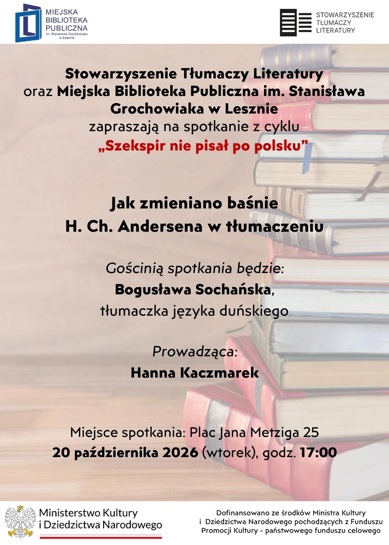 Literacka rewolucja w bibliotece. Odkryj prawdziwe oblicze Hansa Christiana Andersena.